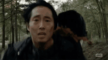 Glenn Running - Walking Dead GIF - Walking Dead Glenn Running GIFs