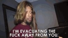 Evacuating Im Evacuating The Fuck Away From You GIF - Evacuating Im Evacuating The Fuck Away From You Im Done GIFs