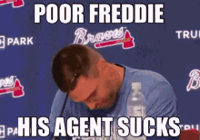 Poor Freddie His Agent Sucks Freddie Freeman GIF - Poor Freddie His Agent Sucks Freddie Freeman Crying GIFs