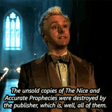 destroyed exhausting the nice and accurate prophecies mature aziraphale aziraphale