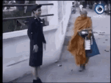 oh my buddha police monk salute