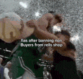 a boxing match between two men with the caption fia 's after banning non buyers from rolls shop