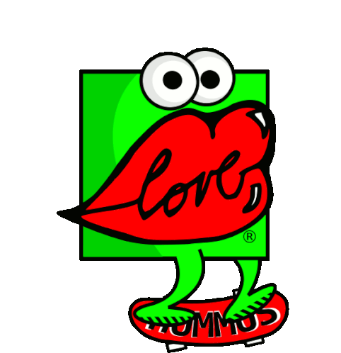 Lovehummus Lips Sticker - Lovehummus Love Hummus Stickers
