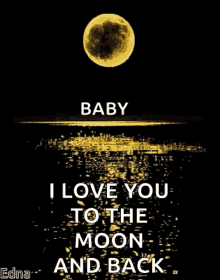 Love You To The Moon Sparkles GIF - Love You To The Moon Sparkles Glitter GIFs