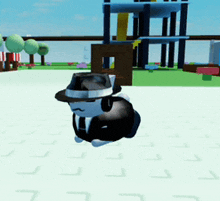 a cartoon cat wearing a fedora and a suit