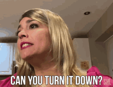 Can You Turn It Down Cecily Strong GIF - Can You Turn It Down Cecily Strong Saturday Night Live GIFs