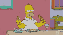 Homer Mouche Simpson GIF - Homer Mouche Simpson Corn GIFs