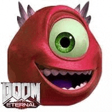Doom Slayer Mike Wazowski GIF - Doom Slayer Mike Wazowski Doom GIFs