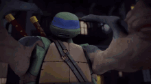 Leonardo Screams GIF - Teenage Mutant Ninja Turtles Tmnt Series Tmnt GIFs