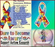 autism awareness puzzle ribbon mystery
