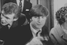 John Lennon The Beatles GIF - John Lennon The Beatles Sips Tea GIFs