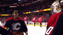 Calgary Flames Dan Vladar GIF - Calgary Flames Dan Vladar Jacob Markstrom GIFs