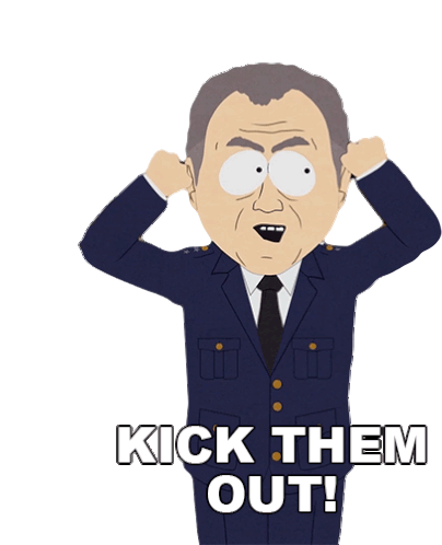 Kick Them Out South Park Sticker - Kick Them Out South Park South Park Back To The Cold War Stickers