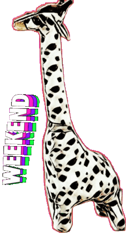 Giraff Emoji Sticker - Giraff Emoji Weekend Stickers
