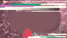 a purple background with a few white lines and a red circle in the middle