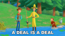 A Deal Is A Deal Curious George GIF