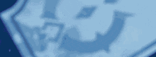 a blurry picture of a person 's face with a blue background .