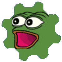 Coggers Shocked Sticker - Coggers Shocked Pepe Stickers