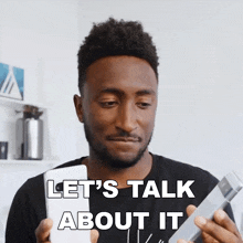 Let'S Talk About It Marques Brownlee GIF - Let'S Talk About It Marques Brownlee Let'S Chat About It GIFs