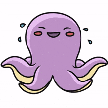octopus animal purple comics sea