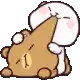 a cartoon of a cat licking a teddy bear 's nose .