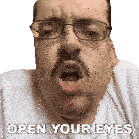 Open Your Eyes Ricky Berwick Sticker - Open Your Eyes Ricky Berwick Don'T Close Your Eyes Stickers