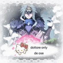 a drawing of a man with the words dottore only de ose