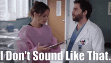 Greys Anatomy Levi Schmitt GIF - Greys Anatomy Levi Schmitt I Dont Sound Like That GIFs
