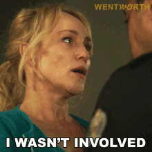 I Wasnt Involved Marie Winter GIF - I Wasnt Involved Marie Winter Wentworth GIFs
