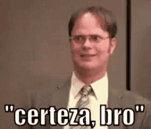 Dwight Theoffice Certezabro GIF - Dwight The Office For Sure GIFs