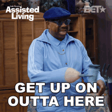 Get Up On Outta Here Vinny GIF - Get Up On Outta Here Vinny Assisted Living GIFs