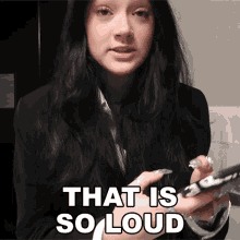That Is So Loud Fiona Frills GIF - That Is So Loud Fiona Frills Fionafrills Vlogs GIFs