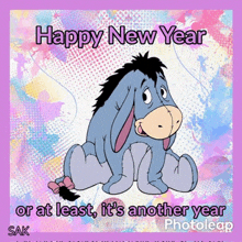 Happy New Year Eeyore Quote GIF - Happy New Year Eeyore Quote Eeyore New Year GIFs