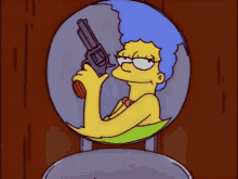 Marge Gun GIF - Marge Gun The Simpsons GIFs