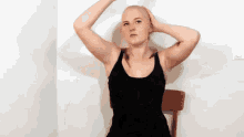Bald Woman Beautiful GIF - Bald Woman Beautiful Blond GIFs