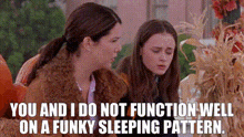 Gilmore Girls Funky Sleep Pattern GIF - Gilmore Girls Funky Sleep Pattern GIFs