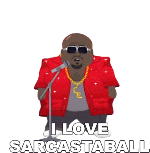 I Love Sarcastaball Cee Lo Green Sticker - I Love Sarcastaball Cee Lo Green South Park Stickers