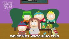 Were Not Watching This Eric Cartman GIF - Were Not Watching This Eric Cartman Kyle Broflovski GIFs
