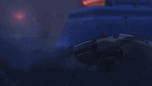a sword that is glowing in the dark with a purple background