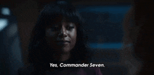 Yes Commander Seven Ensign Sidney La Forge GIF - Yes Commander Seven Ensign Sidney La Forge Star Trek Picard GIFs