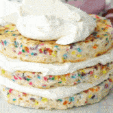 Rainbow Cake Icing GIF - Rainbow Cake Icing Funfetti GIFs