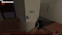 a screenshot of a video game shows a person holding a gun with a ping of 0 ms