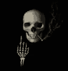 skeleton cigarette