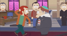Fighting Kyle Broflovski GIF - Fighting Kyle Broflovski Eric Cartman GIFs
