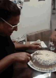 Pastel Cutting The Cake GIF