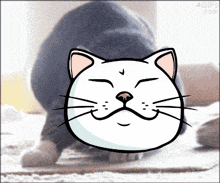 a cartoon drawing of a cat with the website 4gifs.com in the background