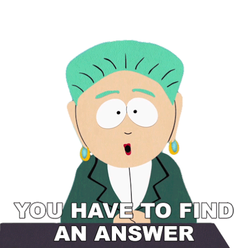 You Have To Find An Answer Mayor Mcdaniels Sticker - You Have To Find An Answer Mayor Mcdaniels South Park Stickers