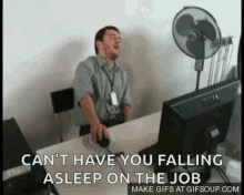Sleeping At GIF - Sleeping At Work GIFs