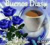 Buenos Dias Azul GIF - Buenos Dias Azul Rosas GIFs