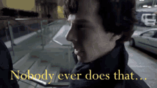 Sherlock Sherlock Holmes GIF - Sherlock Sherlock Holmes Nobody Does That GIFs